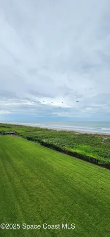 a view of an ocean and beach