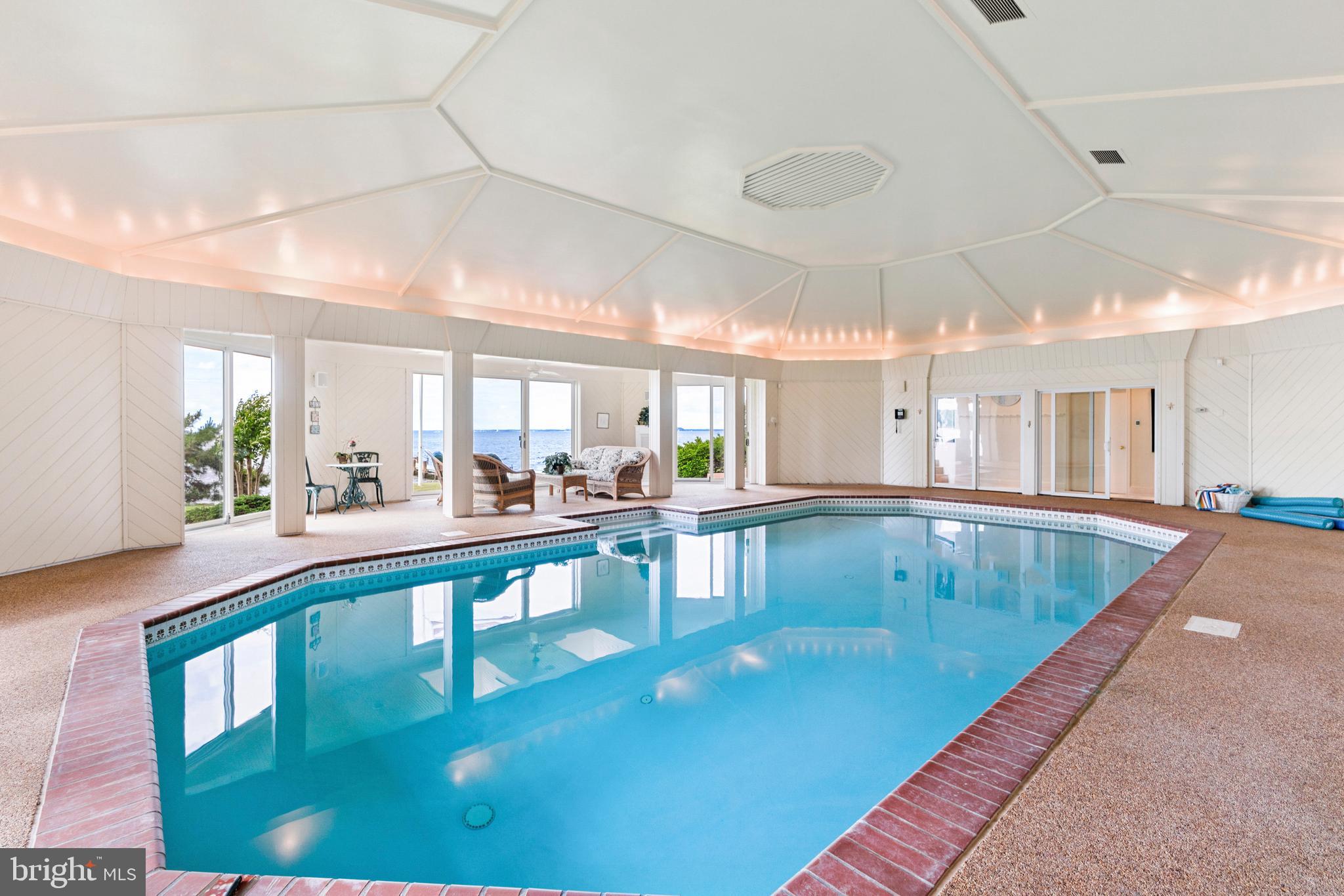 9791 Pintail Place St. Michaels, MD 21663 - Photo 39 of 80 Indoor glass enclosed pool