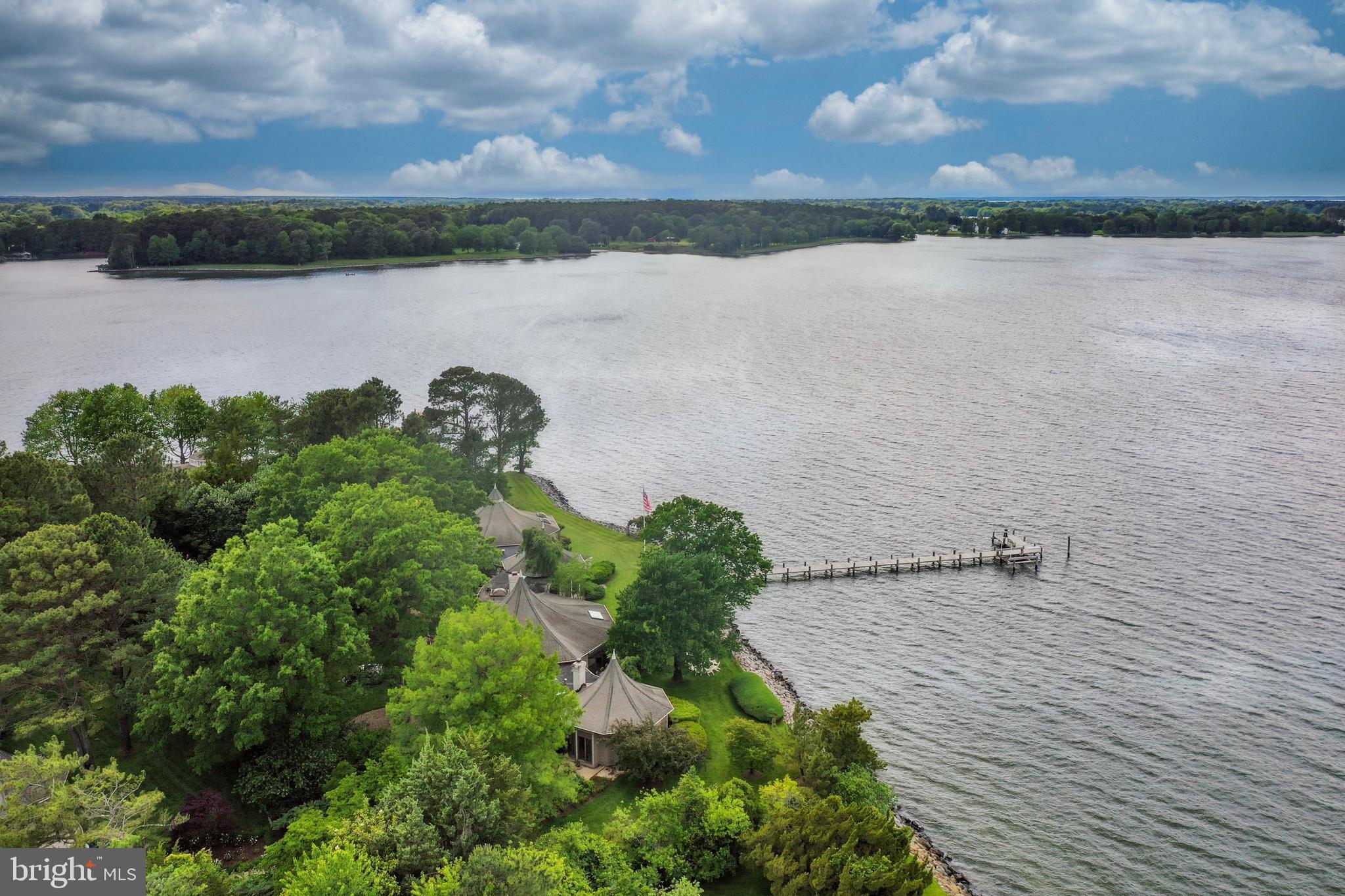 9791 Pintail Place St. Michaels, MD 21663 - Photo 71 of 80 an aerial view of a houses with a lake
