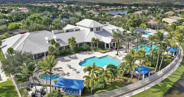 a aerial view of a house