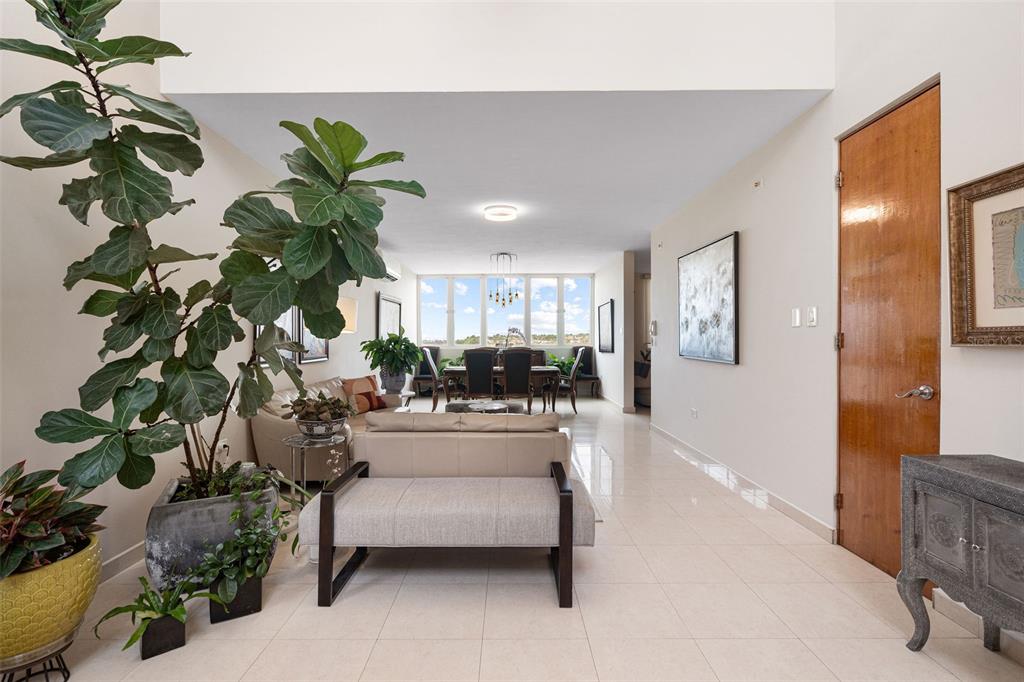 1 Palma Real Avenue, Unit 2 A6 Guaynabo, PR 00969 - Photo 8 of 49 a living room with furniture and a potted plant