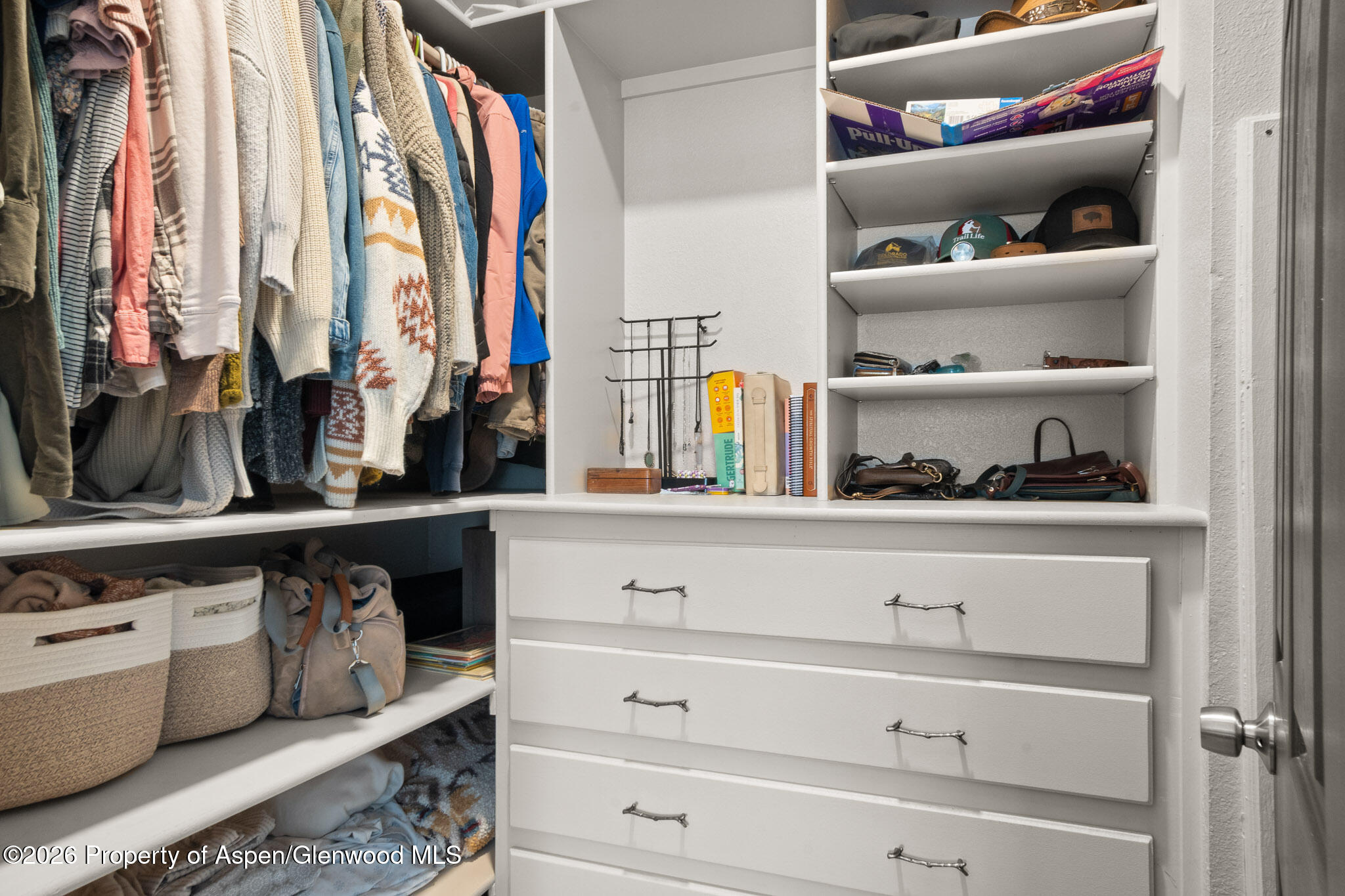 106 Cedar Circle Parachute, CO 81635 - Photo 24 of 35 a view of walk in closet with clothes and shoes