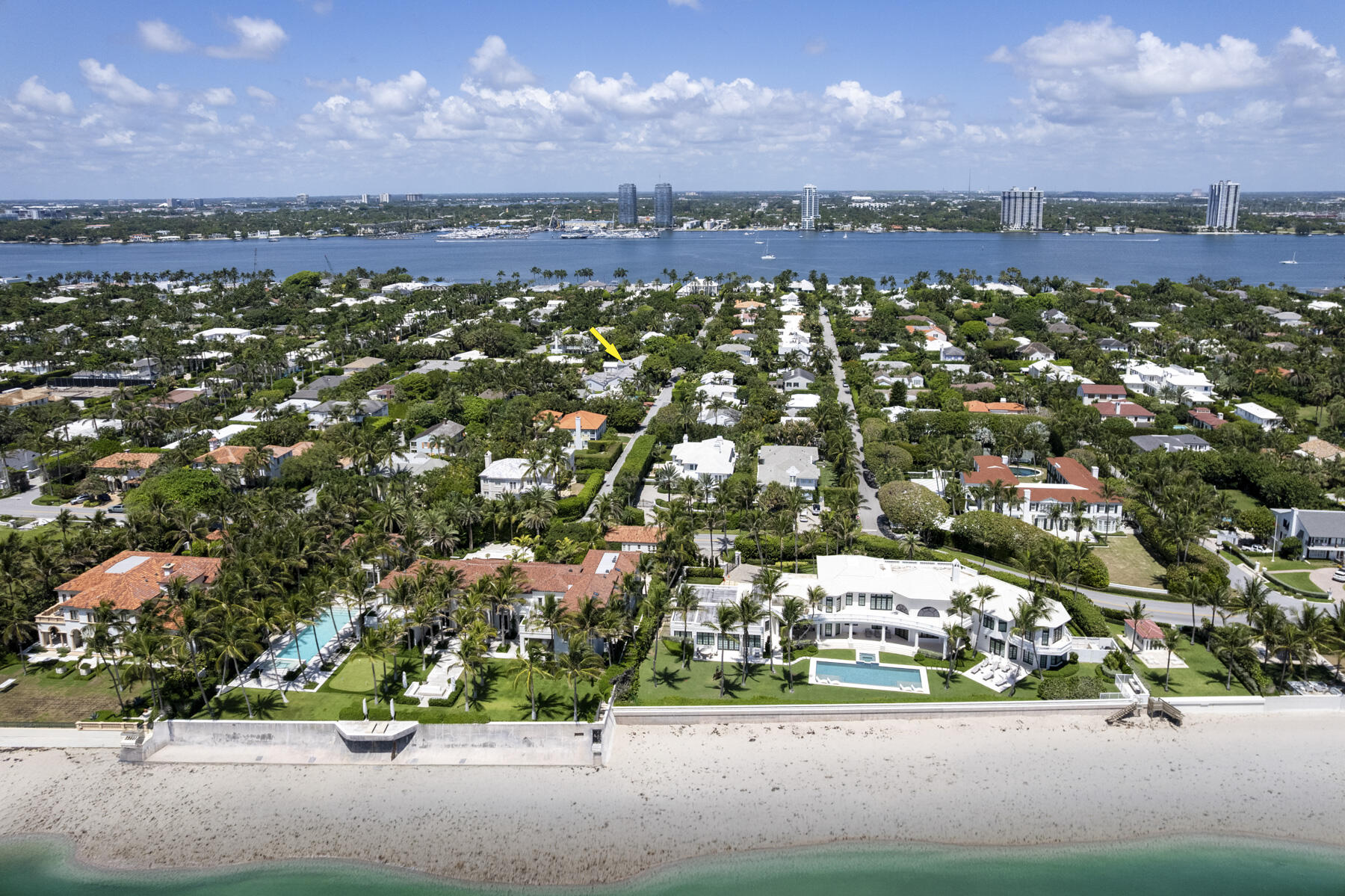 222 Monterey Road Palm Beach, FL 33480 - Photo 51 of 56 Aerial showing west of home