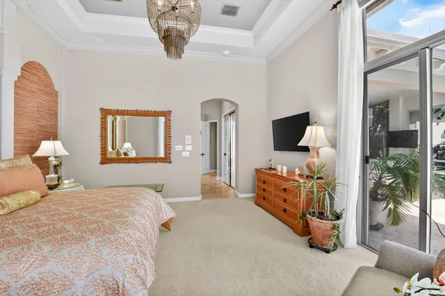 a view of an outdoor space with a lake view