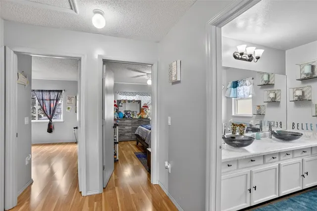 a very nice looking room with wooden floor