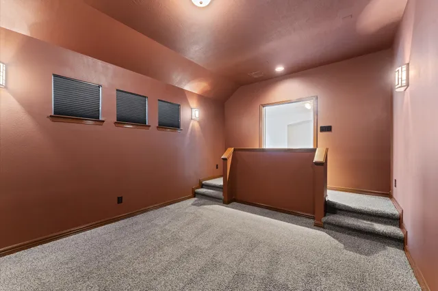 a view of a livingroom with an empty room