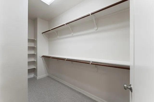 a close view of closet