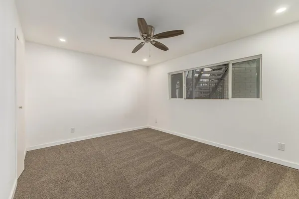 a view of an empty room