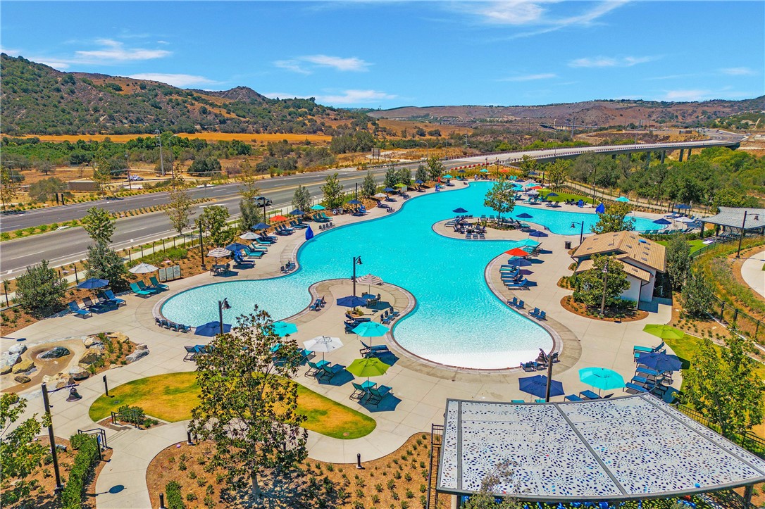 75 Gander Court Rancho Mission Viejo, CA 92694 - Photo 46 of 75 an aerial view of a swimming pool patio and mountain view