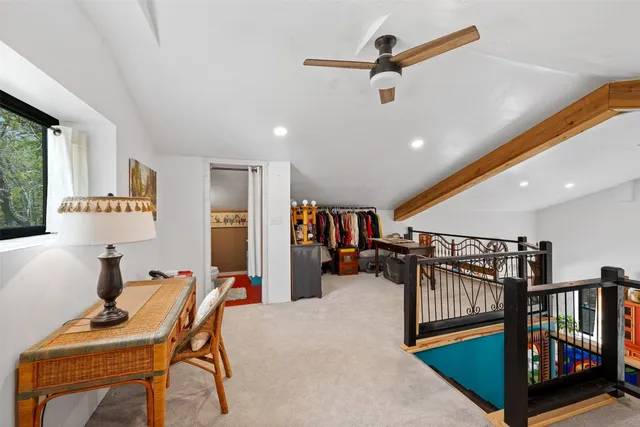 a view of a livingroom with furniture