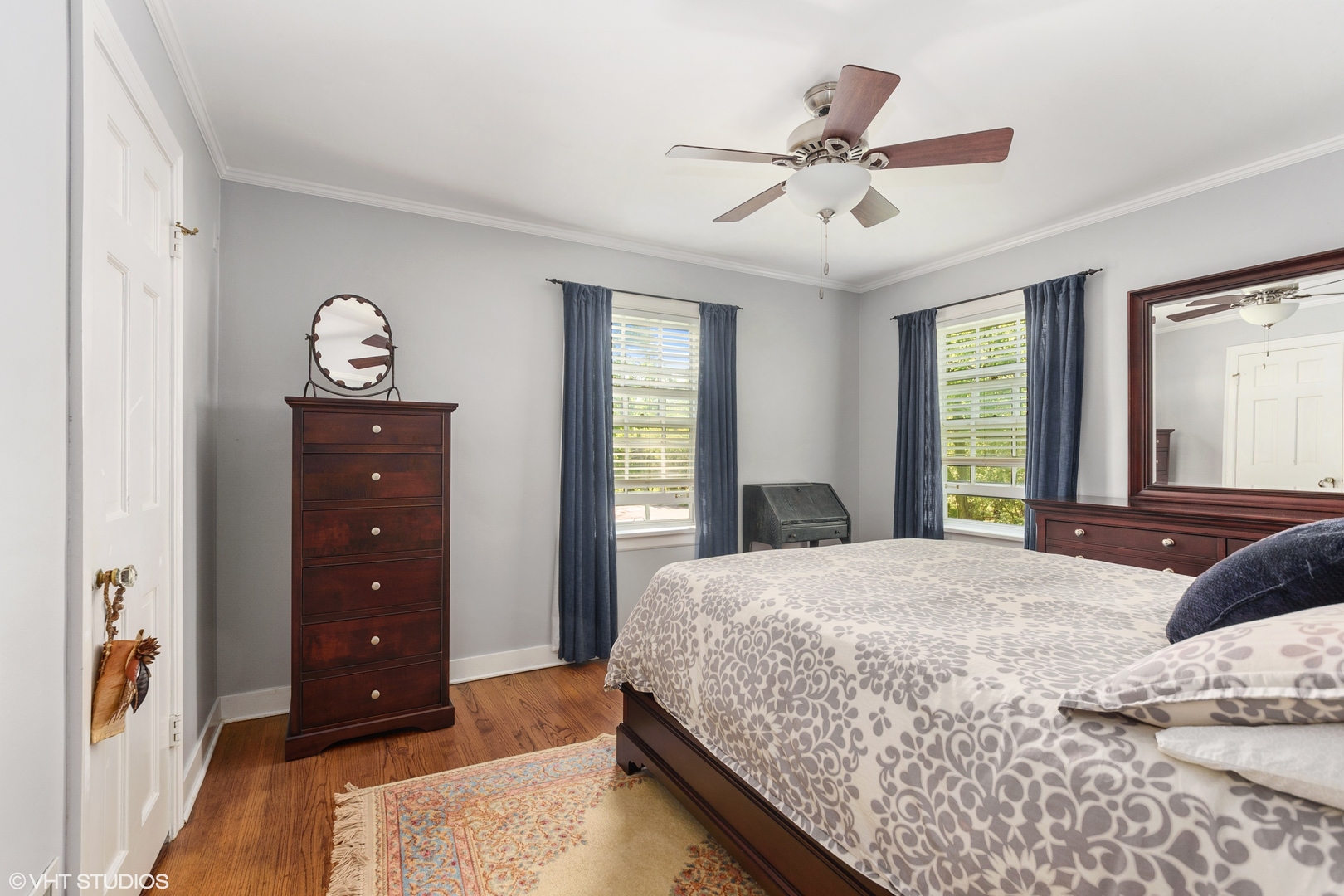 181 Ridge Road Highland Park, IL 60035 - Photo 11 of 16 a bedroom with a bed and window with a chandelier
