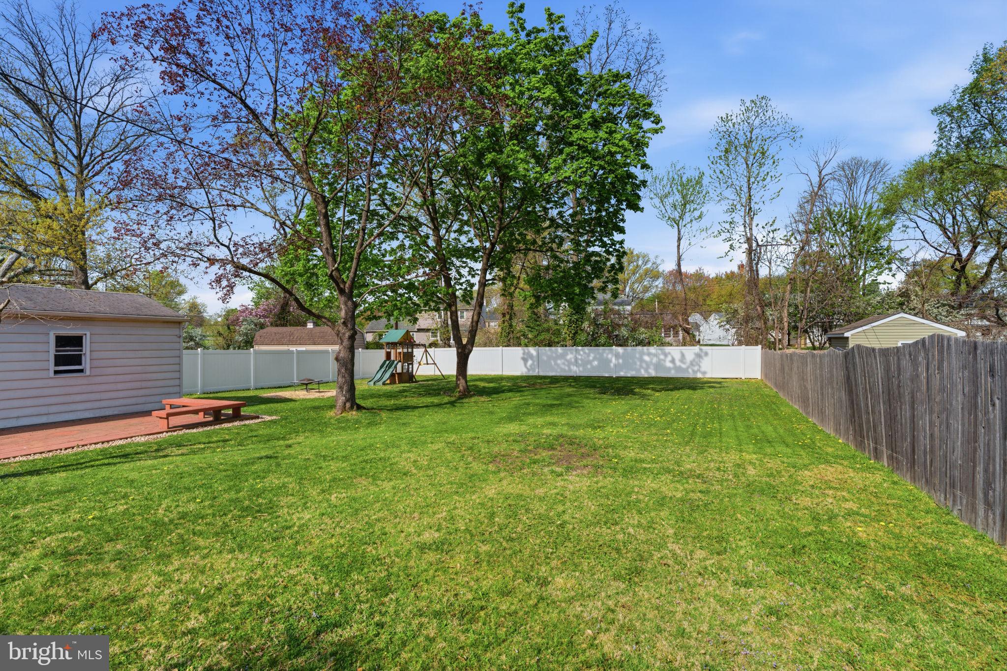 502 Stevens Road Morrisville, PA 19067 - Photo 32 of 37 a view of backyard with green space