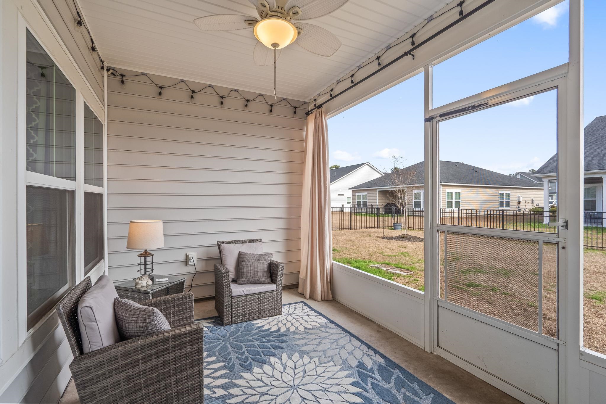 201 Craigflower Court Longs, SC 29568 - Photo 11 of 35 Sunroom featuring ceiling fan