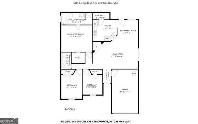 $1,785 | 5855 Creekside Drive, Rex, GA 30273