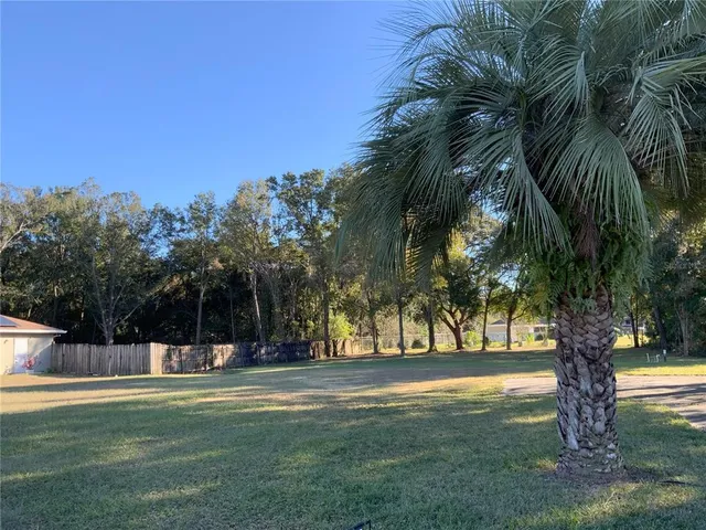 a view of swimming pool with a garden
