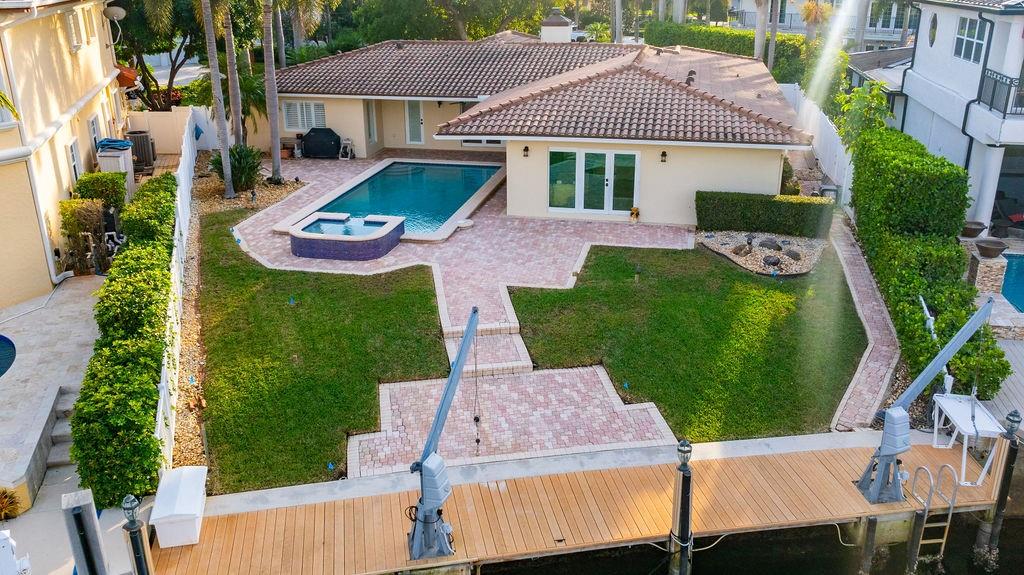 2317 Northeast 28th Court Lighthouse Point, FL 33064 - Photo 7 of 49 an aerial view of a house
