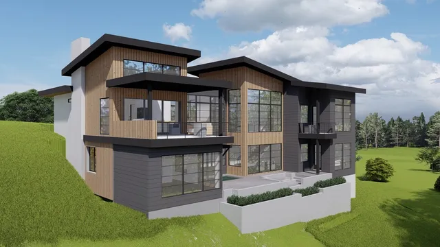 a house view with a outdoor space