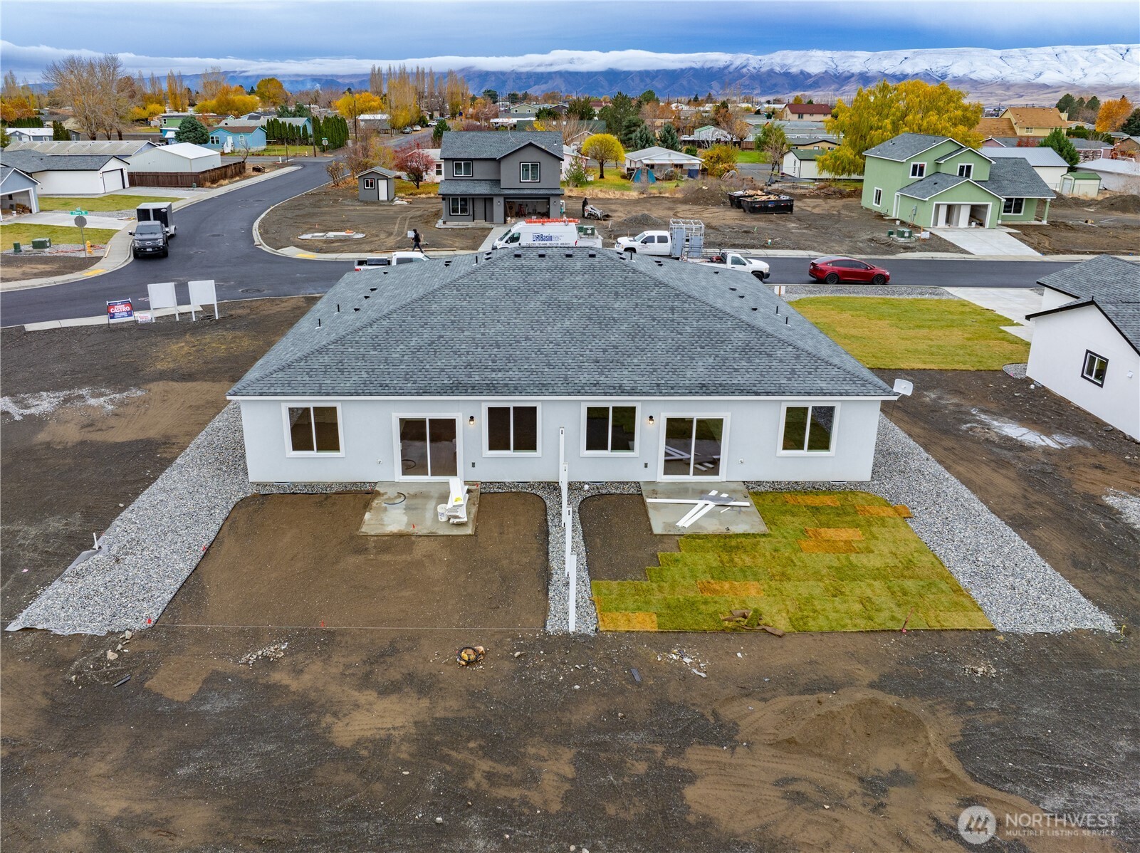216 Rattray Drive Mattawa, WA 99349 - Photo 22 of 23 an aerial view of a house with swimming pool