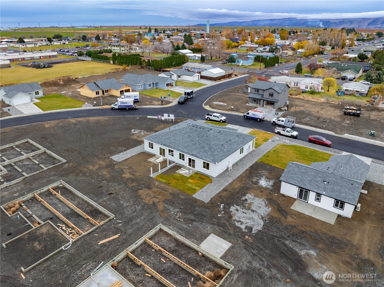 216 Rattray Drive Mattawa, WA 99349 - Photo 23 of 23 an aerial view of a swimming pool with outdoor seating