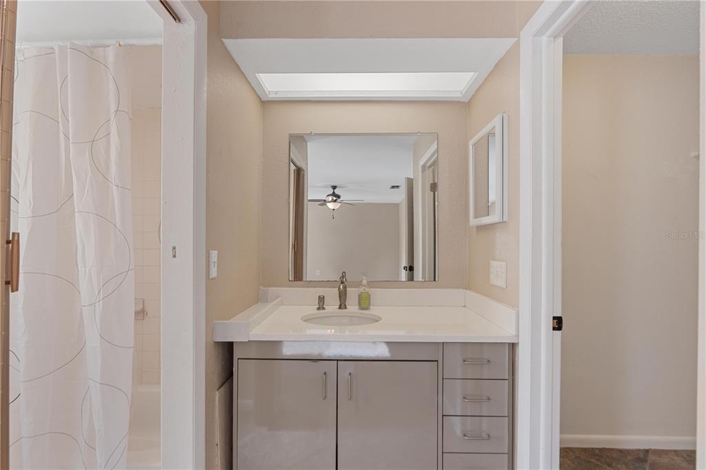 6007 Waycross Drive Spring Hill, FL 34606 - Photo 15 of 33 a bathroom with a sink and a mirror