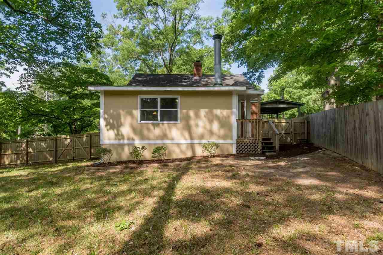 600 North King Charles Road Raleigh, NC 27610 - Photo 22 of 24 View of the back of the house (family room).