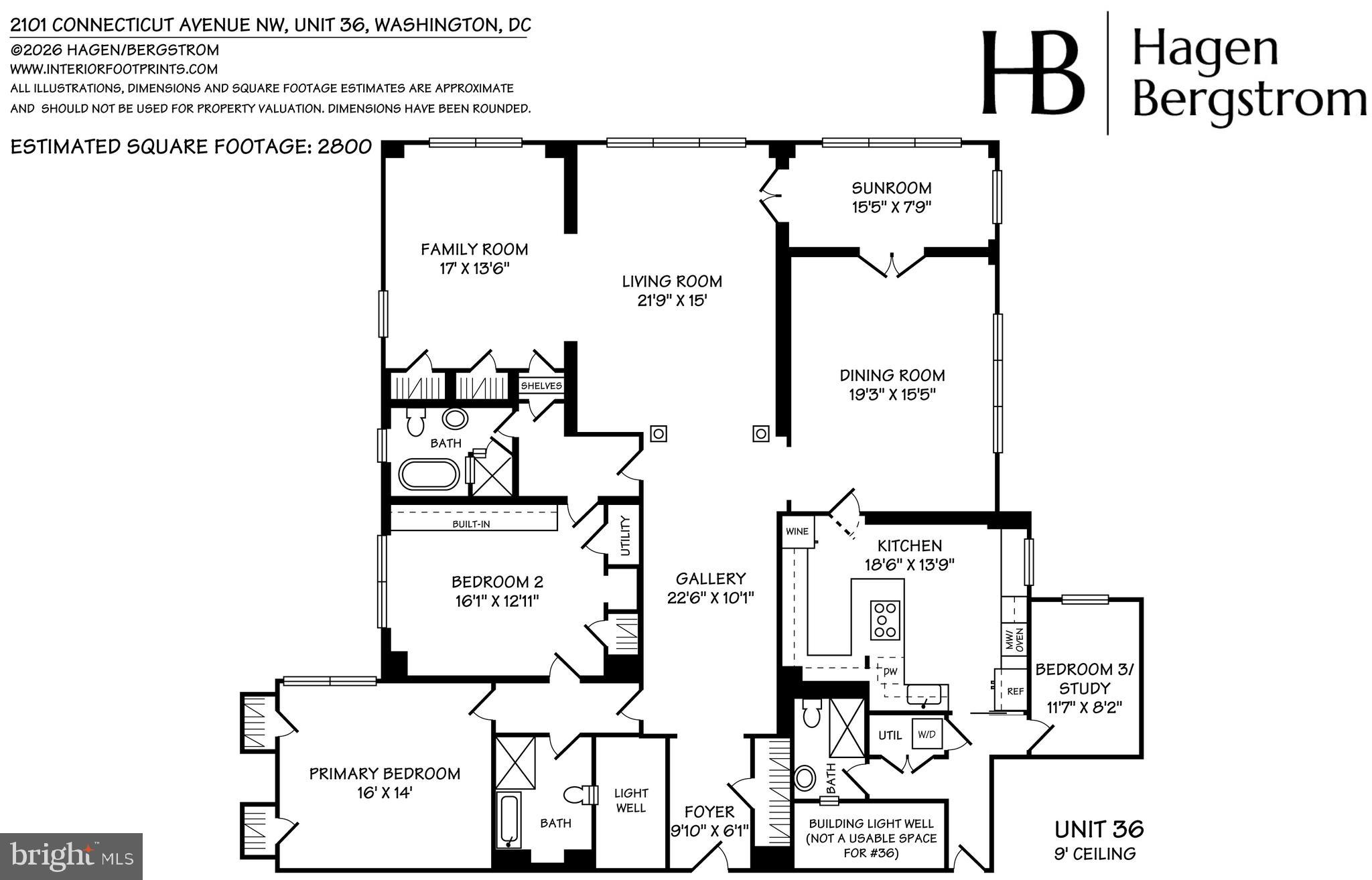 2101 Connecticut Avenue Northwest, Unit 36 Washington, DC 20009 - Photo 34 of 34 Floor Plan