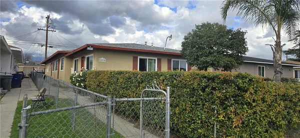 a view of a house with a patio