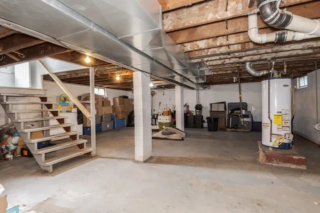 a view of storage and utility room