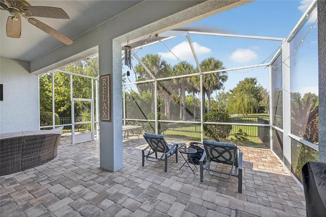 a house view with a backyard space