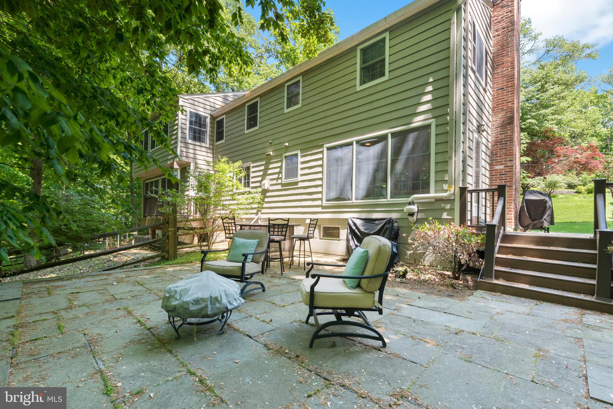 13 Spring Hollow Road Wayne, PA 19087 - Photo 31 of 34 Slate patio in backyard