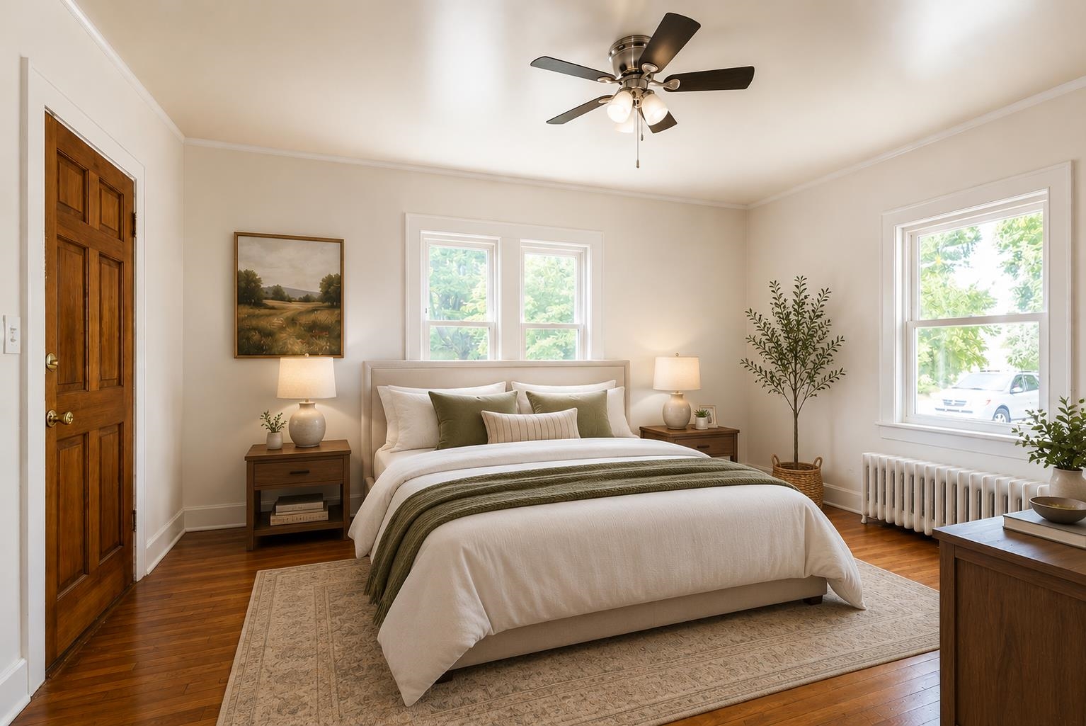 613 Alpha Street Waynesboro, VA 22980 - Photo 3 of 16 a bedroom with a bed a chandelier and a window