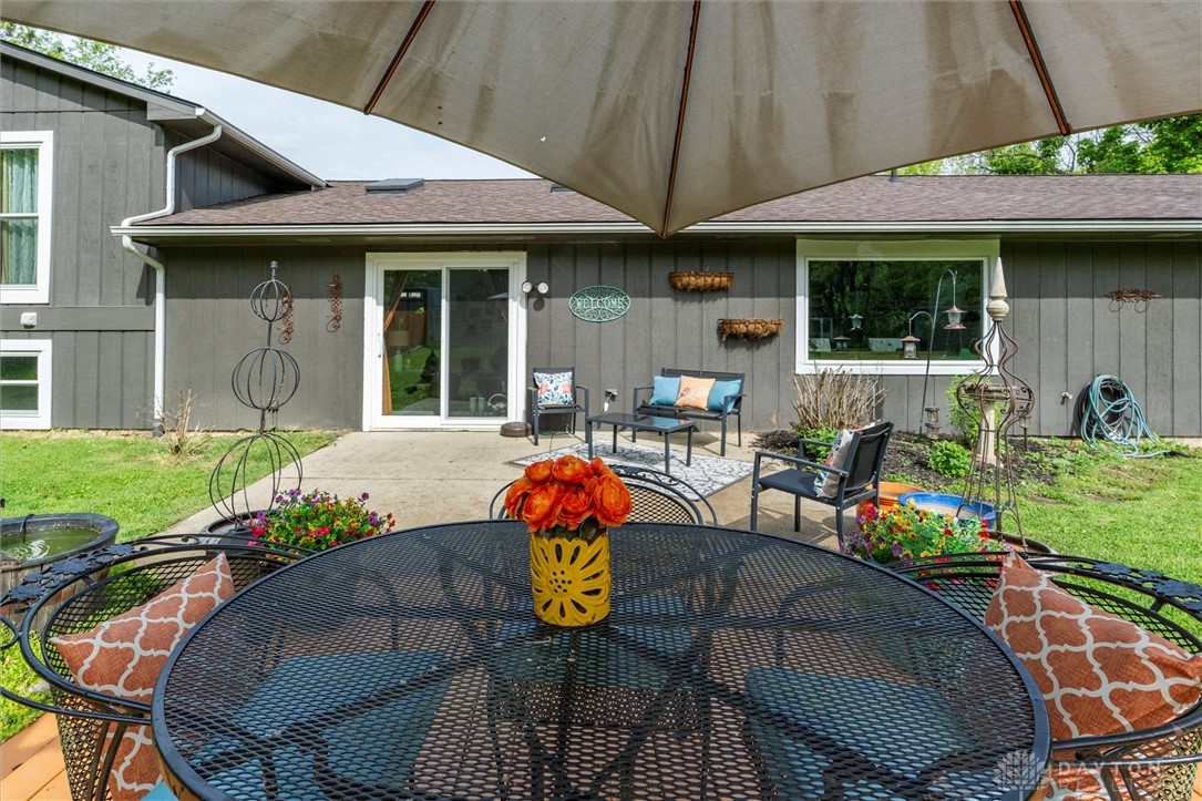 2165 Stewart Road Xenia, OH 45385 - Photo 52 of 59 This private backyard oasis offers a perfect setting for outdoor relaxation and entertaining.