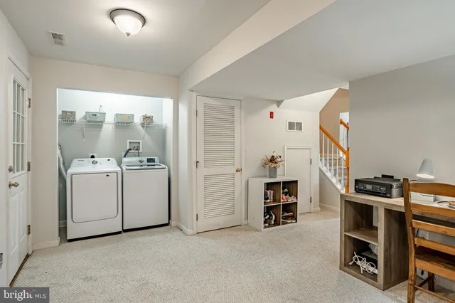 a view of kitchen and utility room