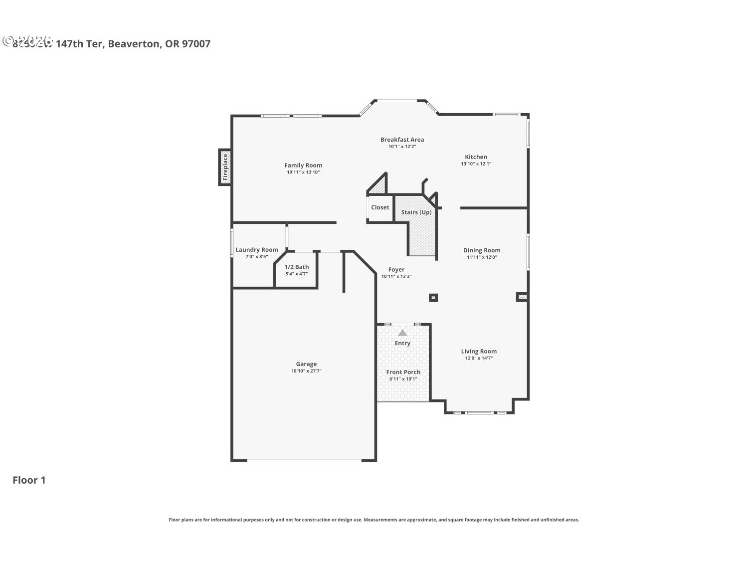 8160 Southwest 147th Terrace Beaverton, OR 97007 - Photo 30 of 31 a picture of a floor plan