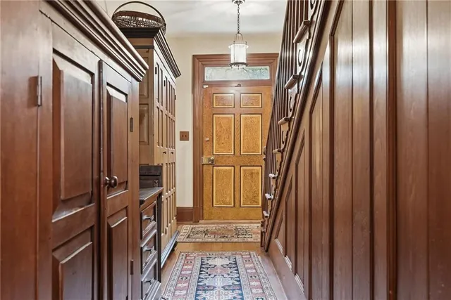 a view of front door