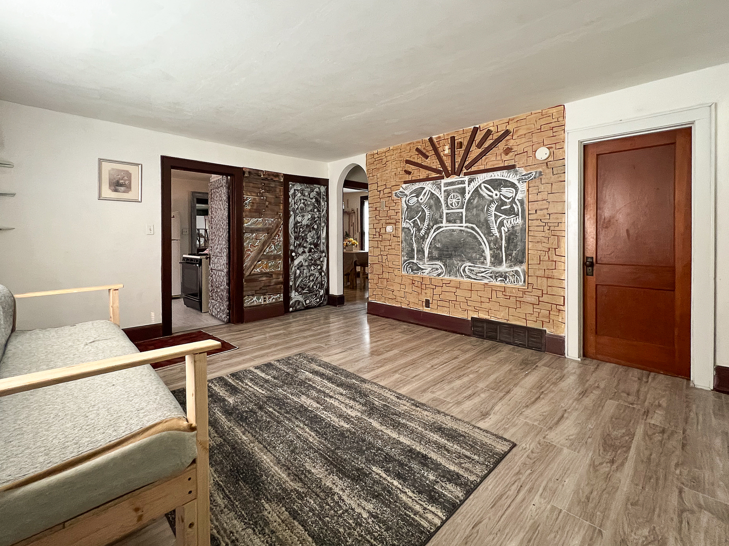 415 South 3rd Street Rochelle, IL 61068 - Photo 6 of 28 a view of a bedroom with furniture window and wooden floor