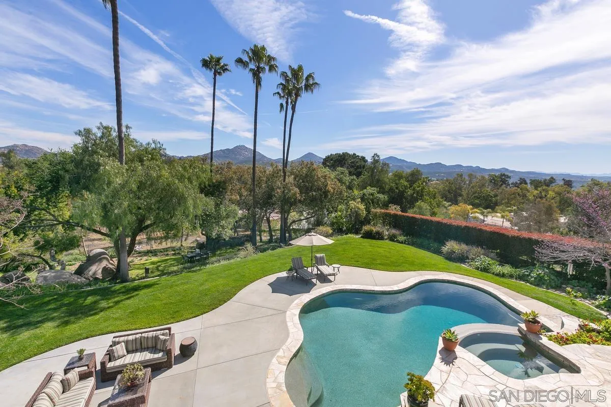 15629 Boulder Mountain Road Poway, CA 92064 - Photo 22 of 64 a view of a garden with a lake view