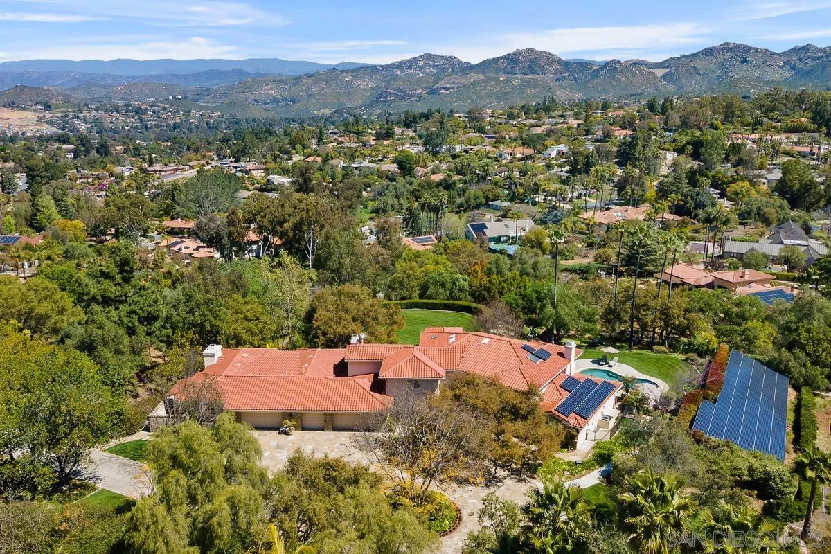 15629 Boulder Mountain Road Poway, CA 92064 - Photo 62 of 64 an aerial view of a house with a yard