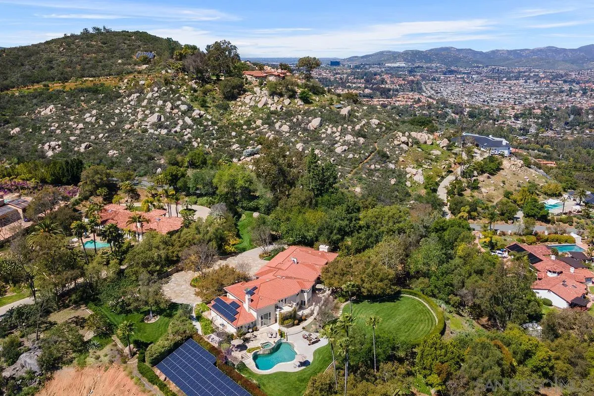 15629 Boulder Mountain Road Poway, CA 92064 - Photo 63 of 64 an aerial view of a house with a yard
