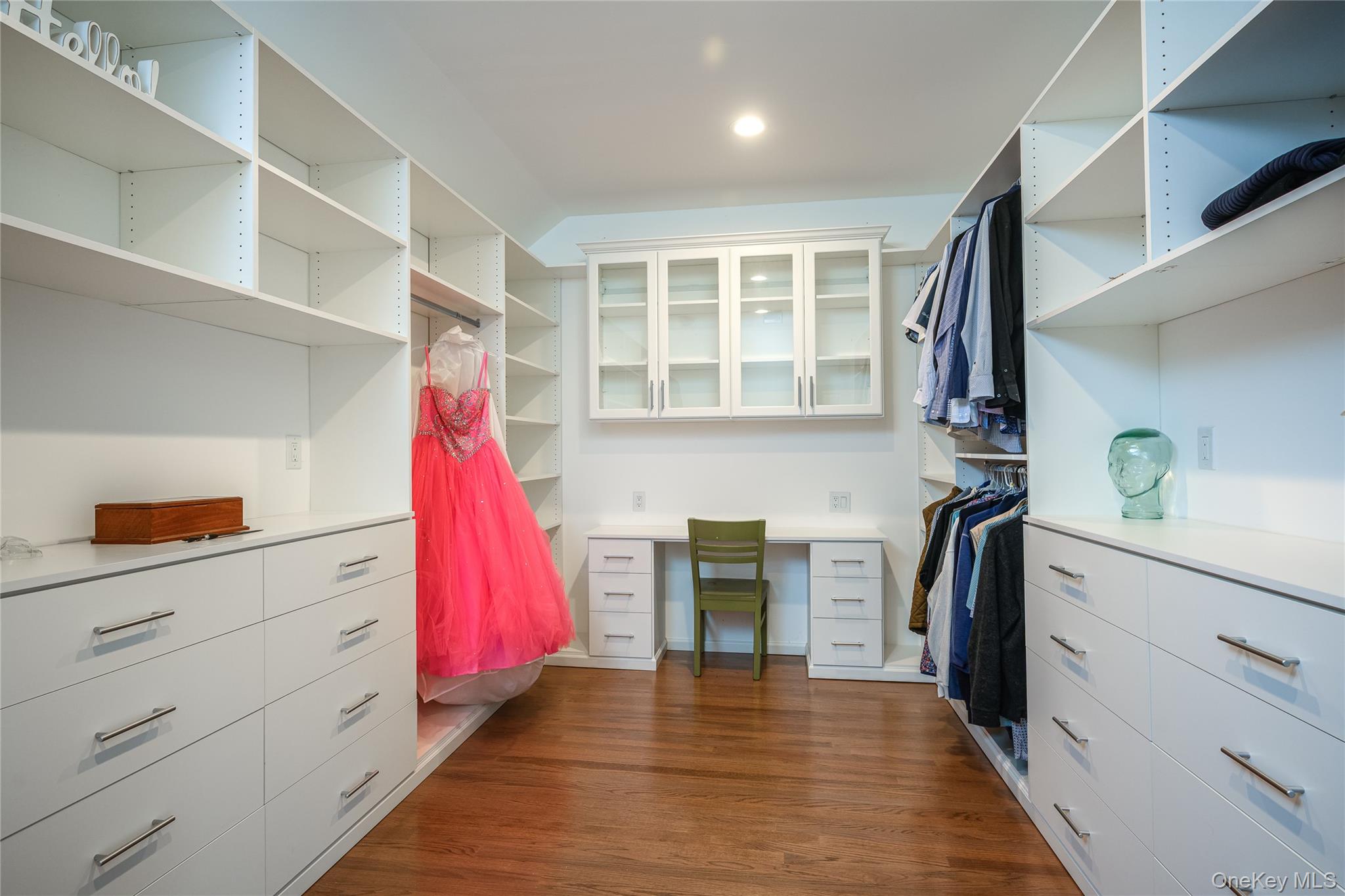 178 Hirst Road Briarcliff Manor, NY 10510 - Photo 23 of 39 Walk in closet with dark wood-style flooring and built in study area
