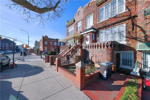 a view of a building with a outdoor space