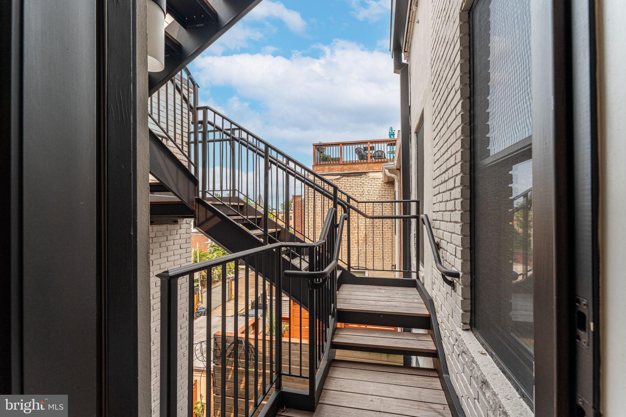 1327 R Street Northwest, Unit 2 Washington, DC 20009 - Photo 34 of 44 Stairs to private rooftop