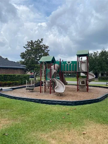 a view of a lake from a yard