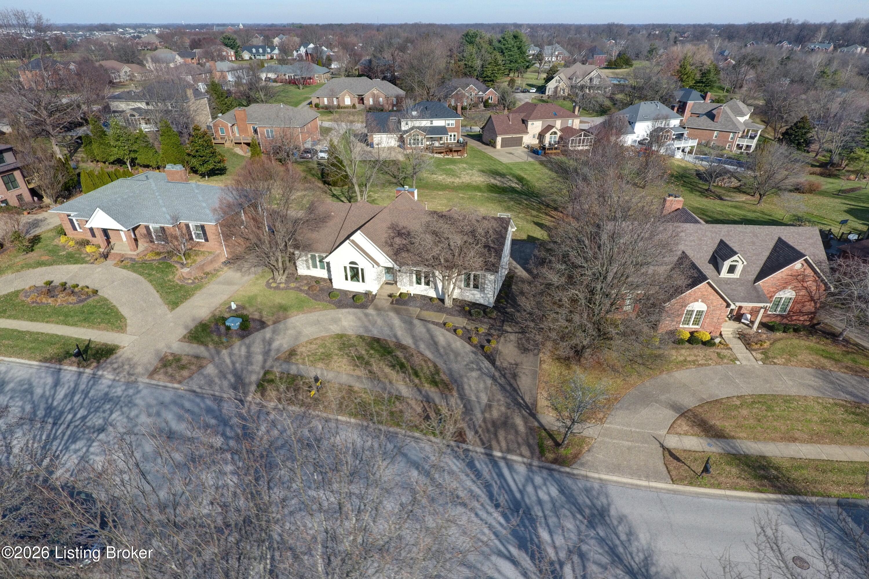 10207 Stone School Road Prospect, KY 40059 - Photo 58 of 67 Aerial Views of Home in the Glen Oaks Golf and Country Club
