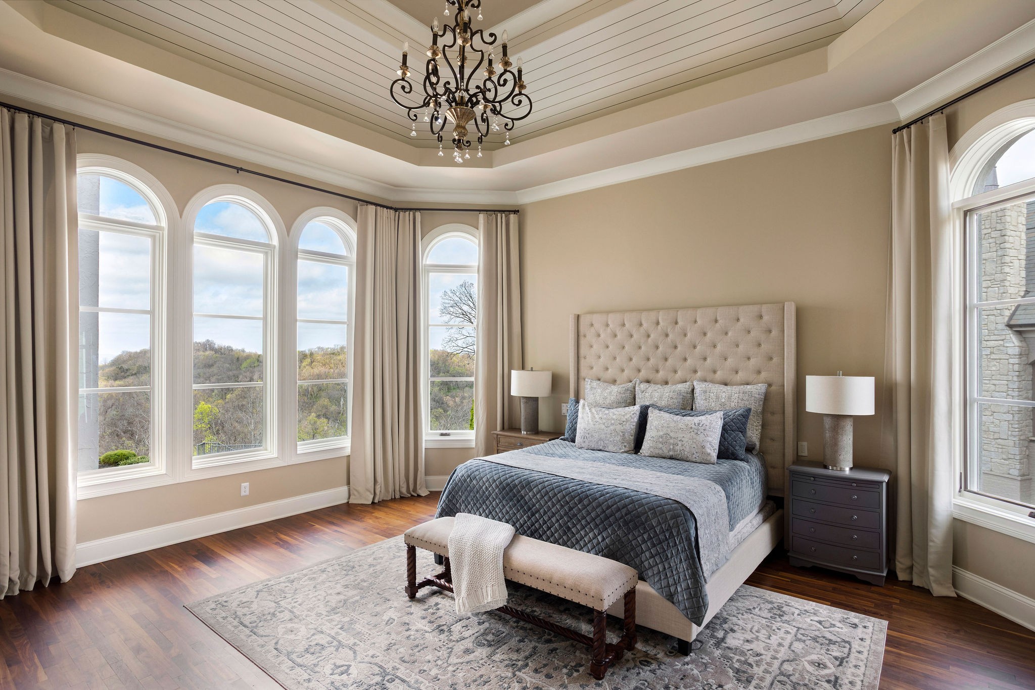 423 Canterbury Rise Franklin, TN 37067 - Photo 27 of 100 a bedroom with a large bed and a large window