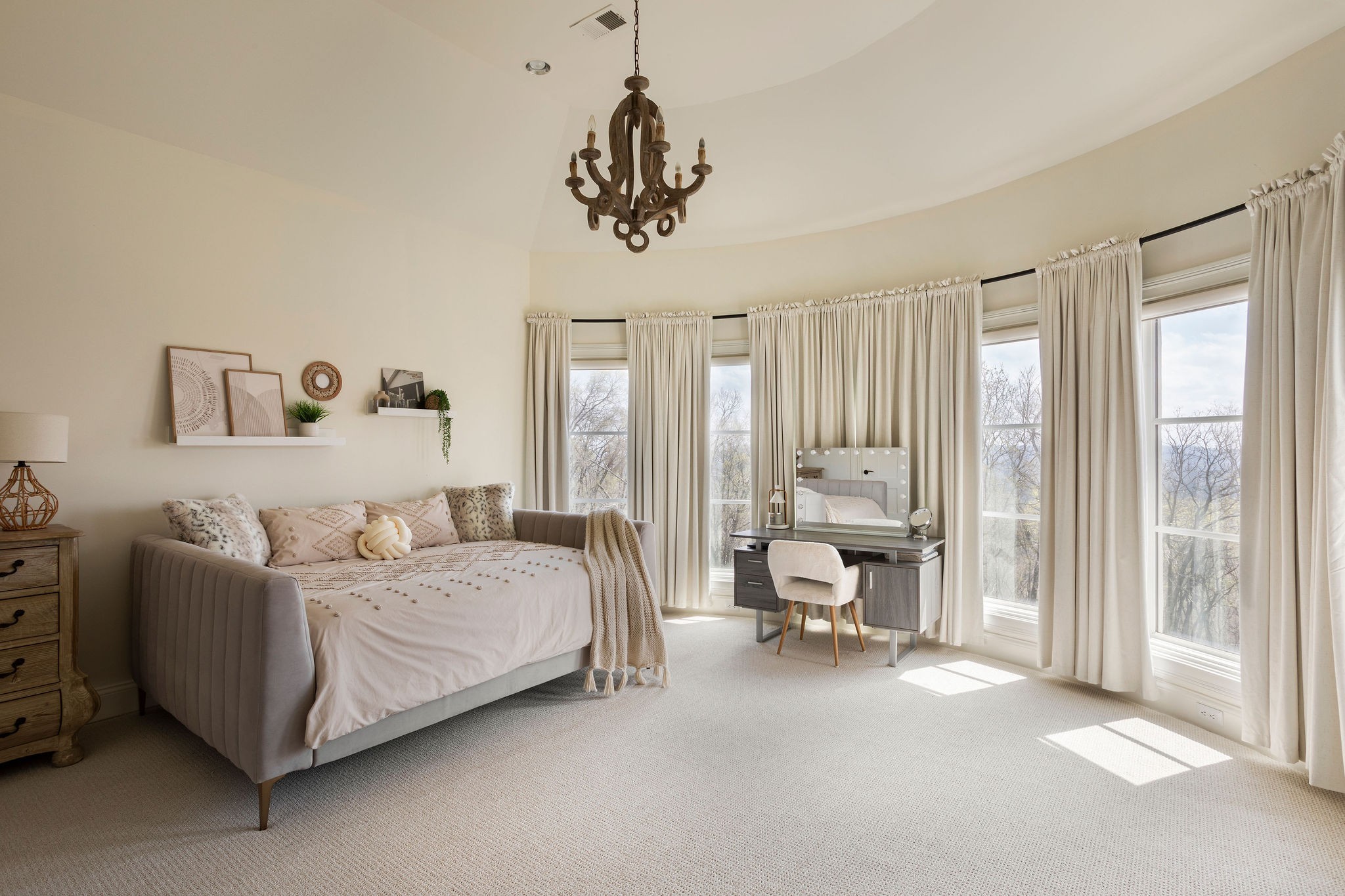 423 Canterbury Rise Franklin, TN 37067 - Photo 50 of 100 a living room with a bed furniture and a large window