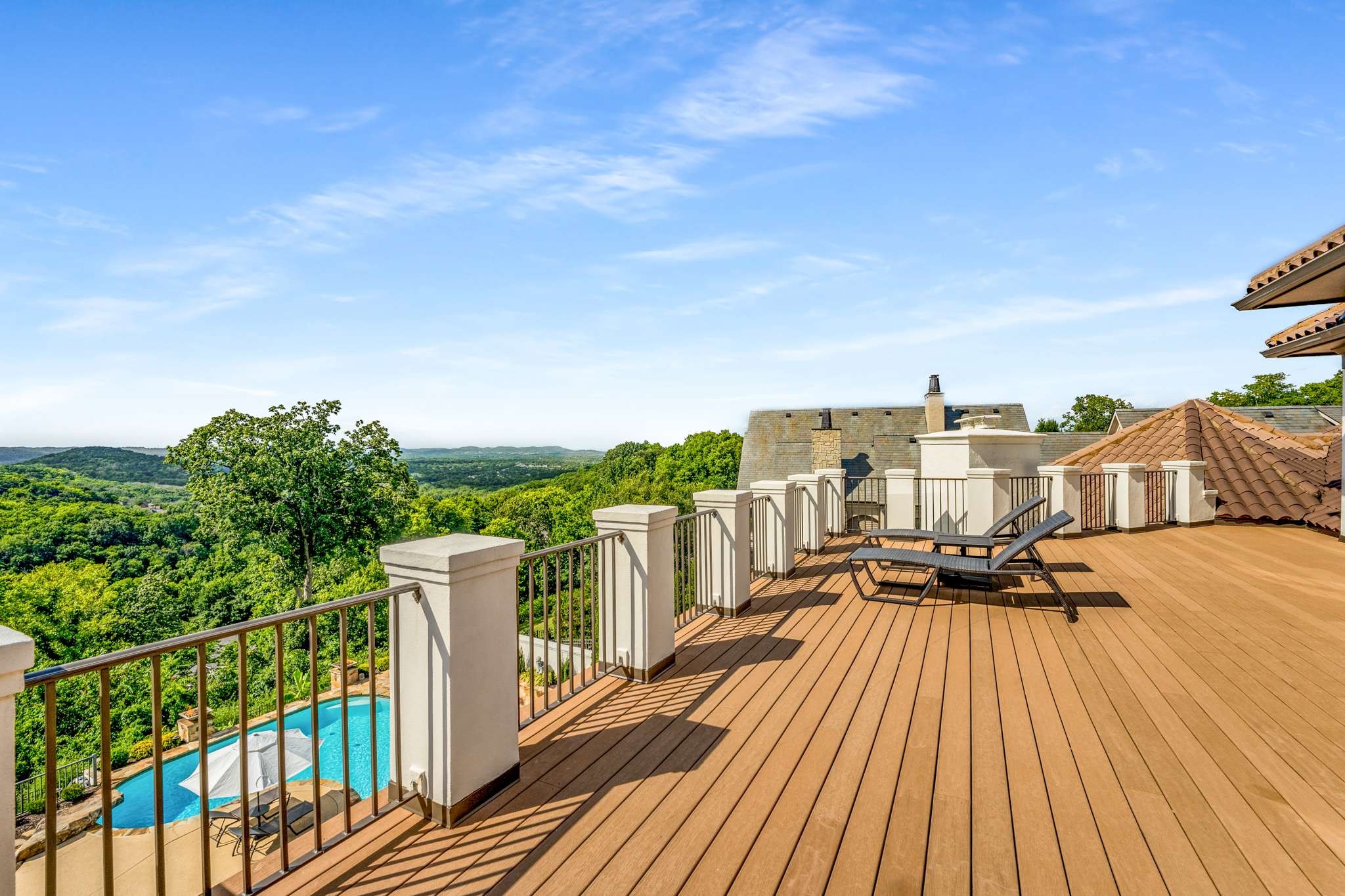 423 Canterbury Rise Franklin, TN 37067 - Photo 60 of 100 a view of balcony with deck and wooden floor