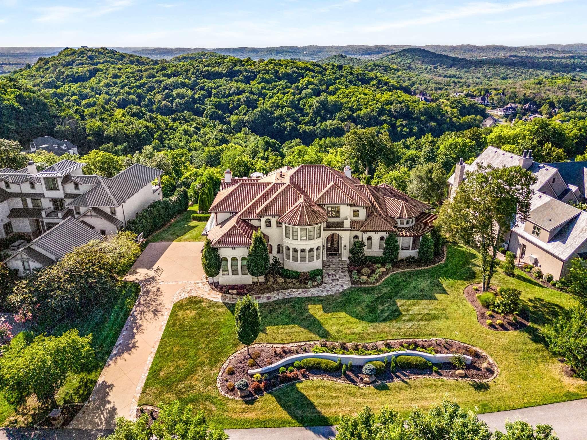 423 Canterbury Rise Franklin, TN 37067 - Photo 95 of 100 an aerial view of a house