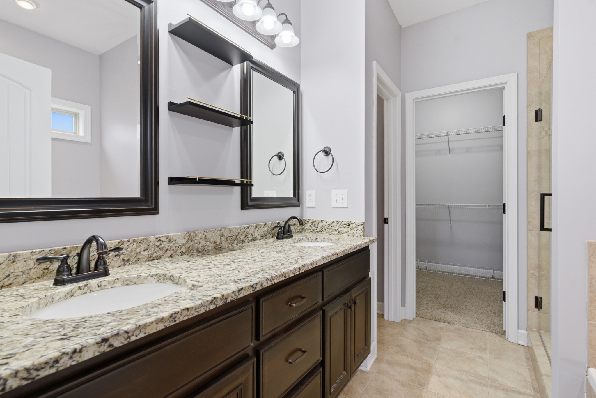 108 Amazonway Ridge Lascassas, TN 37085 - Photo 13 of 31 a bathroom with a granite countertop sink and a mirror