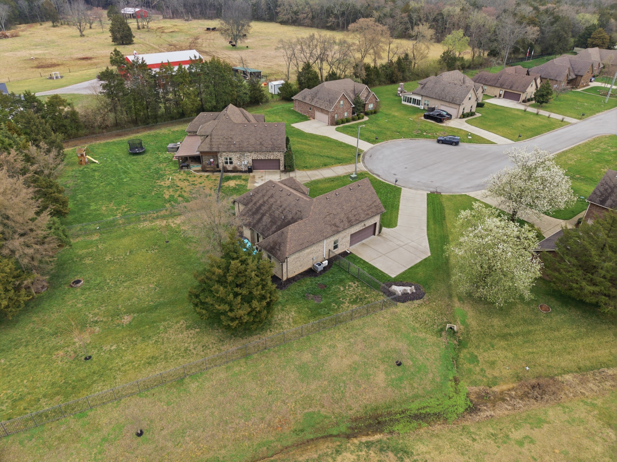 108 Amazonway Ridge Lascassas, TN 37085 - Photo 30 of 31 an aerial view of a house with garden space and street view